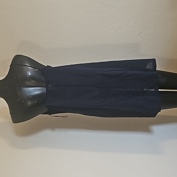 Chanel Navy Blue Skinny Strap V-Neck Dress Sz. 44 - Picture 2 of 4